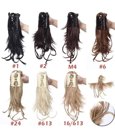 Synthetic Brown Ponytail Hair Clip - 12 Inch Dark Black Hair Extension Wig for Effortless Styling - Buy Online on GoSupps.com