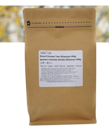 Chinese Yam Dried Chinese Yam Sliced 454g- Huai Shan Shan Yao Natural Vegan 1lb - Buy Online on GoSupps.com