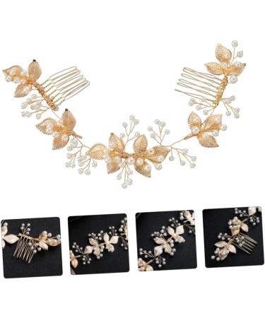 FRCOLOR Pearl Tiara 1pc Comb Bride Hair Clip Rhinestone Barrettes Pearl Hair Accessories Rhinestone Headpiece Bride Headpieces for Wedding Bridal Hair Accessories Side Clip Delicate Alloy - Buy Online on GoSupps.com