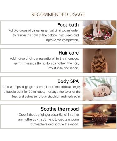Pure Ginger Essential Oil Natural Aromatherapy for Pain Relief Massage & Spa | Shop Now - Buy Online on GoSupps.com