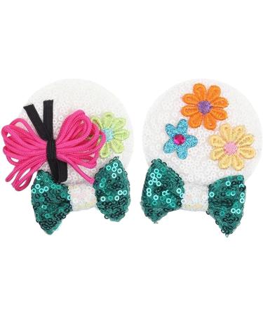 New 2025 New Flower 2.8"Mouse Ears Barrettes Hair Clips For New For Fashion Sequins Bow Decoration Festival Party Hairpins DIY Hair Accessories Jewelry Fashion Accessories Creative Gift - Buy Online on GoSupps.com