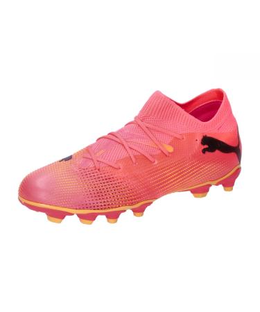 PUMA Unisex Kids Future 7 Match Fg/Ag Jr Soccer Shoe 37 EU Sunset Glow Puma Black Sun Stream