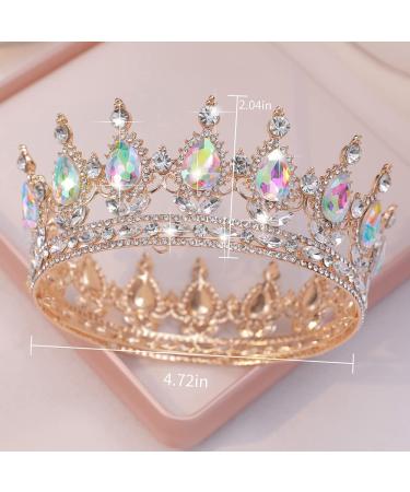 Kamirola Women's Silver AB 12 Crown | TR12 Tiaras and Crowns for Women - Buy Online on GoSupps.com