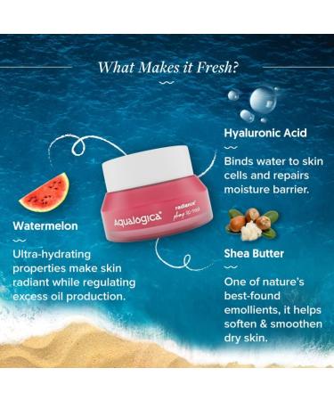 Aqualogic Radiance+ Plump Lip Balm | Watermelon & Shea Butter - Hydrating Lip Mask for Heals & Hyperpigmentation - 15g - Buy Online on GoSupps.com