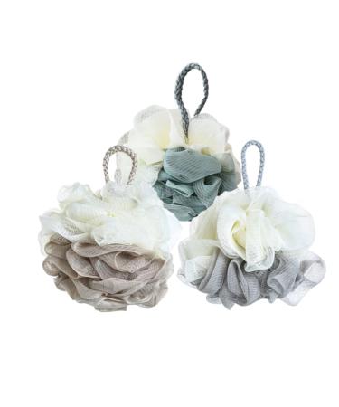 FRCOLOR 6pcs Natural Loofah Sponge Natural Mesh Shower Brush Bathroom Accessories Bath for Shower Bath Scrubber Shower Sponge Tub Scrubber Large Bubble Net