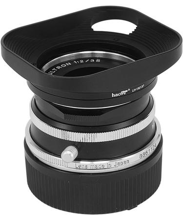 Haoge Square Metal Lens Hood for Voigtlander 35mm f2 Ultron & 21mm f3.5 Color Skopar - Hollow Out Design - Buy Online on GoSupps.com