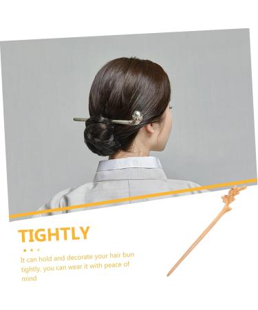 Didiseaon Peach Wood Hairpin Wooden Hair Stick Hair Bun Stick Women Hair Accessories Delicate Hair Chopsticks Hair Stick Chopsticks for Hair Women Hair Stick Long Hair Stick - Buy Online on GoSupps.com