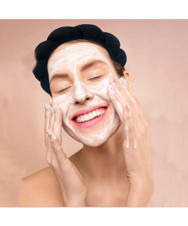 Yiuwccd 4pc Padded Sponge Headbands for Women - Wide Hairbands for Beauty & Fashion | Black - Buy Online on GoSupps.com