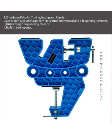 XCMAN Ski Snowboard Vise for Tuning Waxing and Repair Set of Non-Slip Vice Grips with Horizontal and Vertical and Tilt Working Positions Rubber Ski Brake Retainers Pair - Buy Online on GoSupps.com