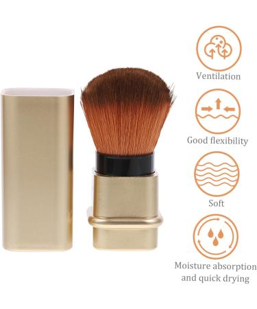 Beavorty professional makeup cosmetics brush powder brush fashion blush brush manicure paint 2.7*2.7cm Golden - Buy Online on GoSupps.com