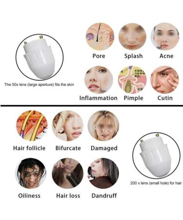 50X/200X Skin Diagnosis Hair Analyzer 7 Inch LCD Screen Digital Skin Diagnosis Scanner System Hair Analyzer Analysis Scanner Skin Health Detection - Buy Online on GoSupps.com