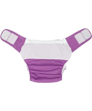 Adult Pocket Nappy Reusable Cloth Diaper for Elderly Incontinence Care - Purple - Buy Online on GoSupps.com