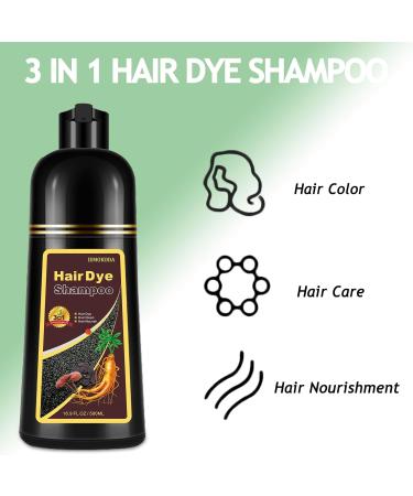 Natural Silver Gray Hair Color Shampoo - 3-in-1 Dye for Men & Women | Nourishing & Easy to Use | 16.9 Fl Oz - Buy Online on GoSupps.com