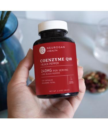 Neurogan CoQ10 Supplement - 200mg Coenzyme Q10 + Black Pepper | Heart & Cellular Vitality | 120 Capsules | Made in USA | 4 Month Supply - Buy Online on GoSupps.com