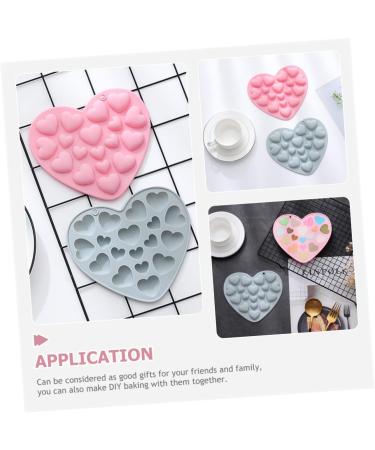 Ciieeo 8 Pcs Mold Christening Favours for Guests Halloween Decor Ice Cubes Chocolate Hand Decor Heart Decor Candy Chocolate Candy Decor Food Grade Silicone Baking Tools Pastry 17.1x15.1cmx4pcs Bluex4pcs - Buy Online on GoSupps.com