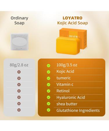 Turmeric Soap for Dark Spots - Kojic Acid & Deep Cleansing for All Skin Types | Gentle Face & Body Soap for Men & Women - Buy Online on GoSupps.com