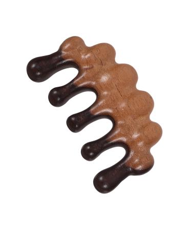 Foytoki Massage comb scalp nursing comb wooden comb with wide teeth massage tool wooden comb ridge with wide teeth for curly hair head ridge with wide teeth head ridge 10.00x5.50cm black