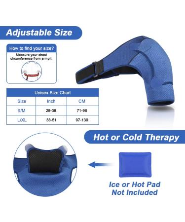 Shoulder Brace 1 Right or Left Shoulder Support for AC Joint Tendonitis Shoulder Dislocation Neoprene Support Protect - Buy Online on GoSupps.com