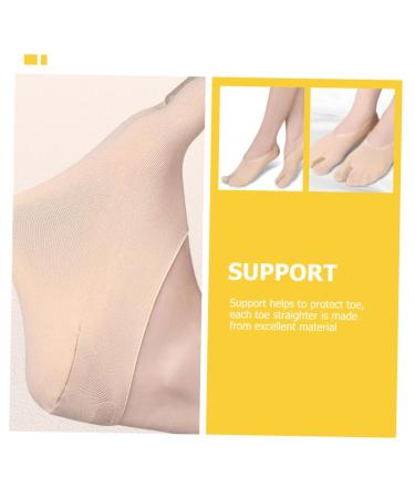 Healvian Hallux Valgus Regulator Separator Boat Socks Tool | 1 Pair for Men & Women | Invisible Polyester Fiber | 17.8x8cm - Buy Online on GoSupps.com