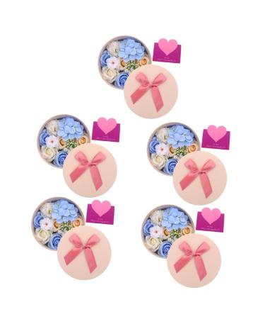 Healvian 5 Boxes Preserved Flower Decoration Faux Plants Indoor Mother s Day Wedding Decoration Plant Indoor Faux Flowers Indoor Mother s Day Floral Bouquet Soap Simulation Flowers