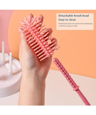 Bottle Brush Set for Cleaning Baby Bottles and Water Bottles - Mother's Essential Cleaning Tool - Buy Online on GoSupps.com