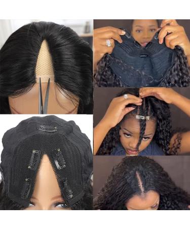 12 FLYBAO V Part Bob Wig Human Hair 10A Water Wave Short Bob Wig 150% Density for Black Women - U Part Curly Wig No Glue - Wet and Wavy Natural Color 12 inch - Buy Online on GoSupps.com