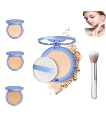 Currentlye Polvo Compacto Gagk Matte Perfection Pressed Powder Polvo Compacto Perfection Mate Gagk Gagk Face Powder Waterproof Pressed Matte Wet and Dry Powder(01*-Classic Ivory)