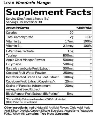 Rule One Lean Mandarin Mango 180g - Buy Online on GoSupps.com