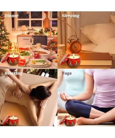 Scented Candles Gift Set - Aromatherapy Candles | 4 Large Natural Soy Wax Tins | Perfect for Birthday Valentine's Day & Christmas - Gardenia Lavender Vanilla & Rose - Buy Online on GoSupps.com