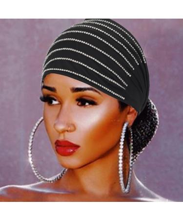 GORTIN Crystal Headband | Sparkling Rhinestone Wide Hair Band for Women and Girls - Boho Turban Head Wrap for Nightclub Party (Type D) - Buy Online on GoSupps.com