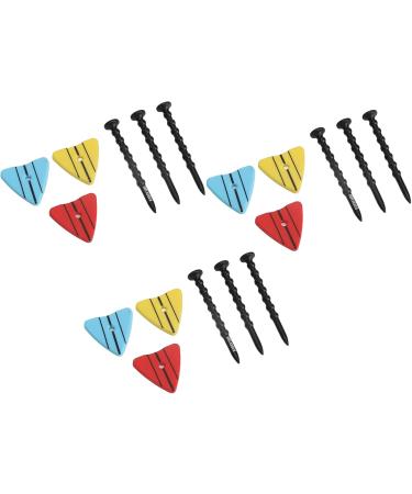 3 Set Golf Tees - Adjustable Multi-Colored Driver Tees & Ball Marker | Low Friction Golf Training Accessories for Outdoor Use - Buy Online on GoSupps.com