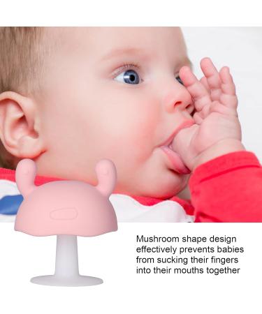 Silicone Mushroom Teething Toy for Infants 4+ Months - Pink - Buy Online on GoSupps.com