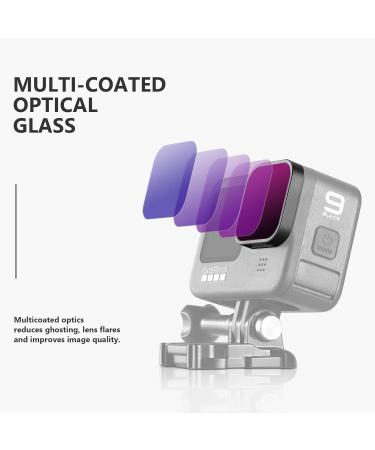 NEEWER 4 Pack ND Filter Kit for GoPro Hero 11/10/9 - ND4/ND8/ND16/ND32 Lens Filters with HD Glass - Buy Online on GoSupps.com