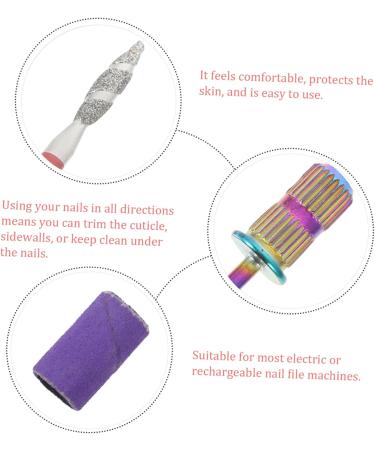 Healeved 1 Set Nail Polisher Nail Bits Acrilic Manicure Drill Bits Nail Grinding Heads Electric Pedicure Kit Power Rotary Tools Extension Nail Driller Nail Grinders Nail File Corundum Boxed - Buy Online on GoSupps.com