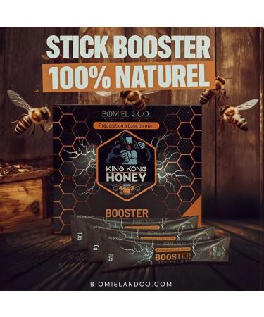 Honey King Kong Stick Booster Made in France Boost your vitality and energy! - Buy Online on GoSupps.com