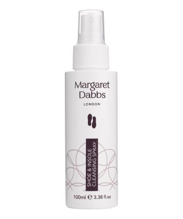 Margaret Dabbs Shoe and Insole Cleansing Spray Quick Drying Non Staining Eliminates Bad Odour Cleans Footwear and Protects Feet 100ml