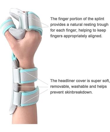 Stroke Hand Splint Soft Hand Brace Wrist Finger Orthosis for Flexion Contractures Comfortably Stretch and Rest Hands for Long Term Ease with Functional Hand Splint Left S left S - Buy Online on GoSupps.com