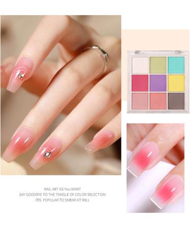 Powder Nails | Nail Art Powder | Chrome Powder Multicolor And Pigmented Nail Palette Sets Cute Nail Arts Gel Polish Nail Designs For Manicure Accessories For Nails Multicolor 1 - Buy Online on GoSupps.com