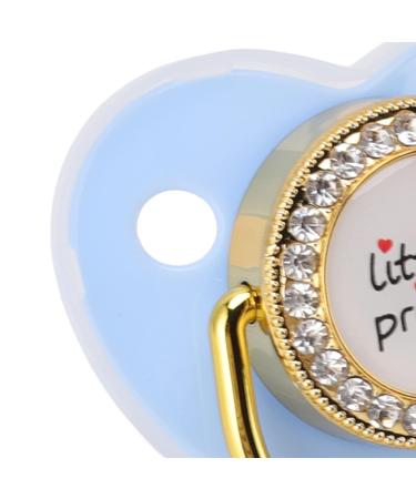 Luxury Silicone Pacifier for Baby Soft Safe Heart Design | Funny Little Prince (Blue) - Buy Online on GoSupps.com