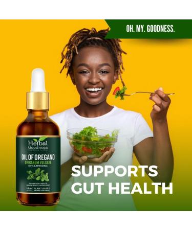 Oil of Oregano Drops 2 Fl. oz 75% Carvacrol with Virgin Olive Oil Skincare & Immune Support Digestive Health Essential Oils for Skin Aceite de Oregano - Herbal Goodness - Buy Online on GoSupps.com