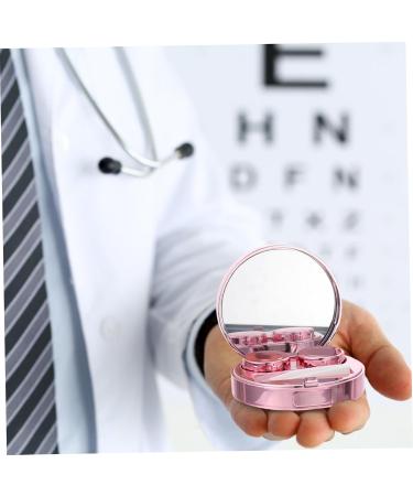Shop Solustre Starry Heaven Glasses Case 3 Sets Travel Contact Lens Holder & Storage Container Pink PP Duplex Box - Buy Online on GoSupps.com