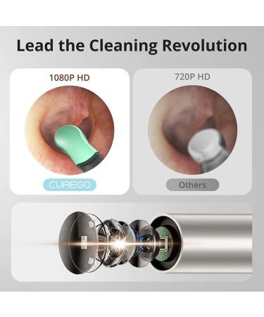 Wireless Ear Wax Removal Kit with 1080p HD Camera and LED Lights | Facial Cleansing Brush | iOS & Android Compatible | Aluminium Alloy (Gold) - Buy Online on GoSupps.com