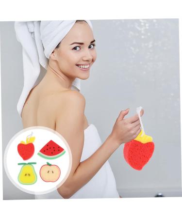 4pcs Healeved Child Bath Fruit Shower Balls - Mesh Scrubber & Loofah Sponge for Kids - Soft Bathing & Body Wash Accessories - Buy Online on GoSupps.com