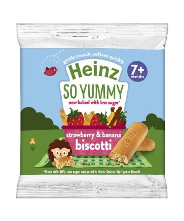 Heinz So Yummy Strawberry & Banana Biscotti 7+ Months 60g