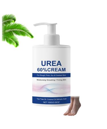 CongRong Foot cream with 60% urea for cracked heels and dry skin coconut oil to moisturize deep hydration fast absorption moisturizes dry skin