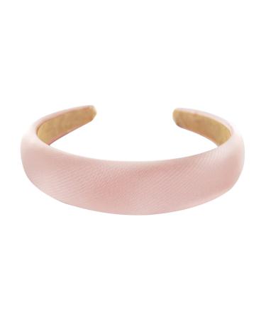 axy headband with fabric padded metallic color - ladies headband in metallic look headband hair accessory HRK2B (light pink) - Buy Online on GoSupps.com