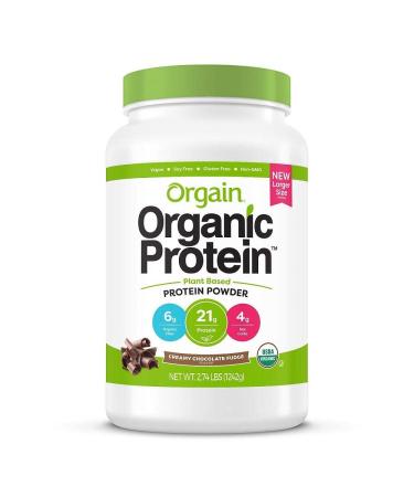 Orgain Protein Plant Based Powder Creamy Chocolate Fudge 32 Oz