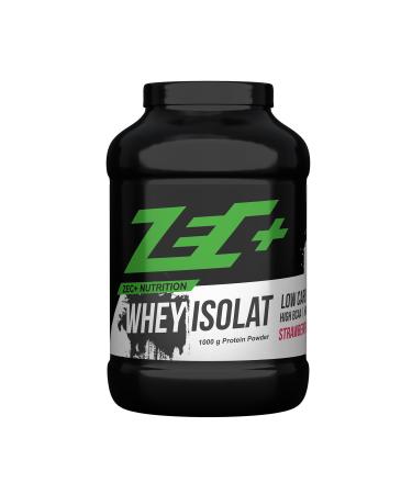 Zec+ Nutrition Whey Isolate 1000 g Strawberry Low-fat protein powder made from pure whey protein Strawberry 1 kg (1 pack)