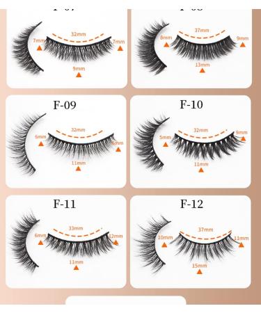 BSLVWG False Eyelashes 5 Pairs 3D Faux Mink Fake Eyelashes Handmade Dramatic Thick Crossed Cluster False Eyelashes Black Nature Fluffy Long Soft Reusable (F10) - Buy Online on GoSupps.com