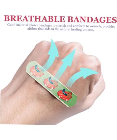 Yardwe 120pcs Cartoon Kids Strip Covers - Daily Use Baby Patch for Travel & Girls | Cute Heart Designs - Buy Online on GoSupps.com